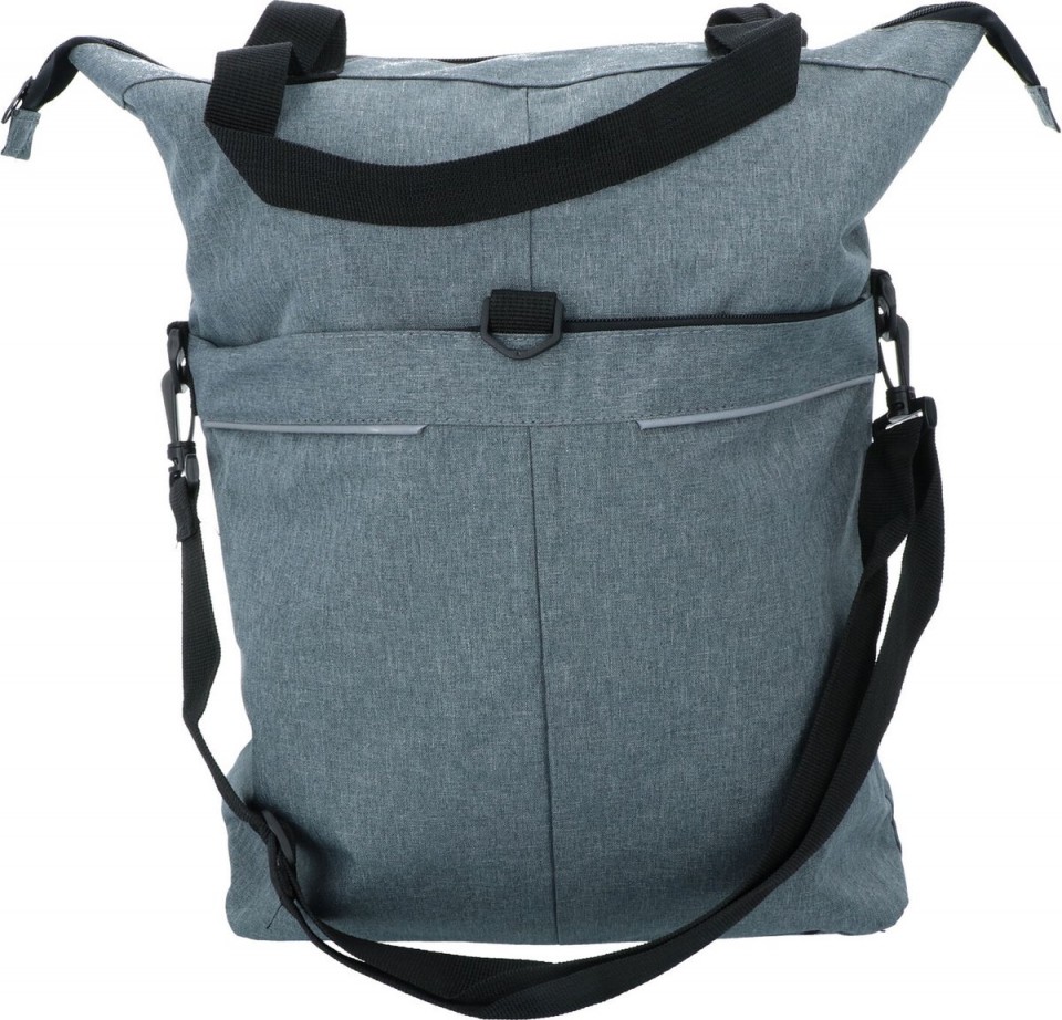 Qivelo Single enkele fietstas - 18 liter - Grijs