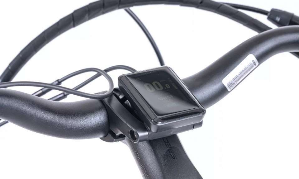 Levit Calvia 3 - mat blauw/grijs - elektrische damesfiets