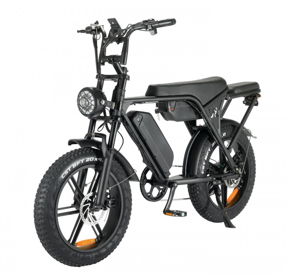 Shuttle fatbike Twin - zwart - elektrische fatbike