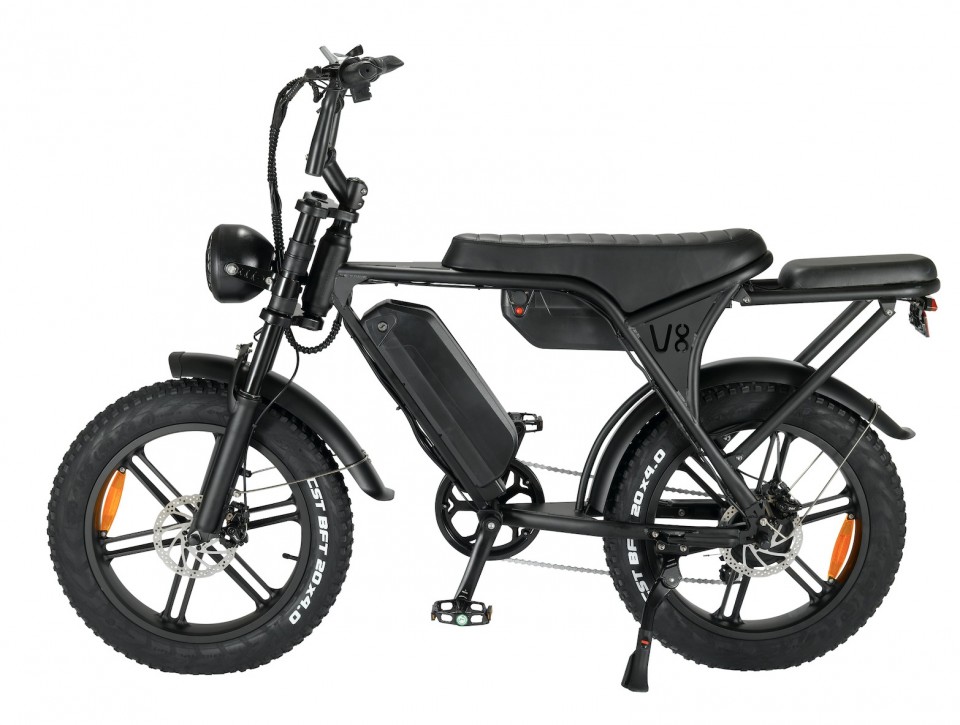 Shuttle fatbike Twin - zwart - elektrische fatbike
