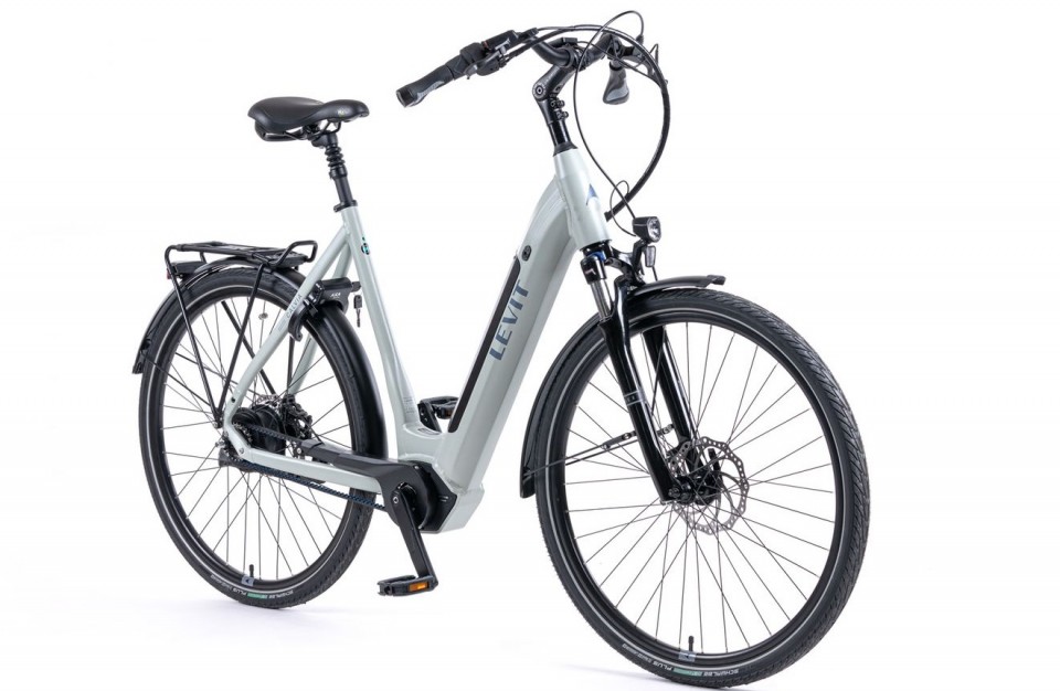 Levit Calvia 3 - lichtgrijs - elektrische damesfiets