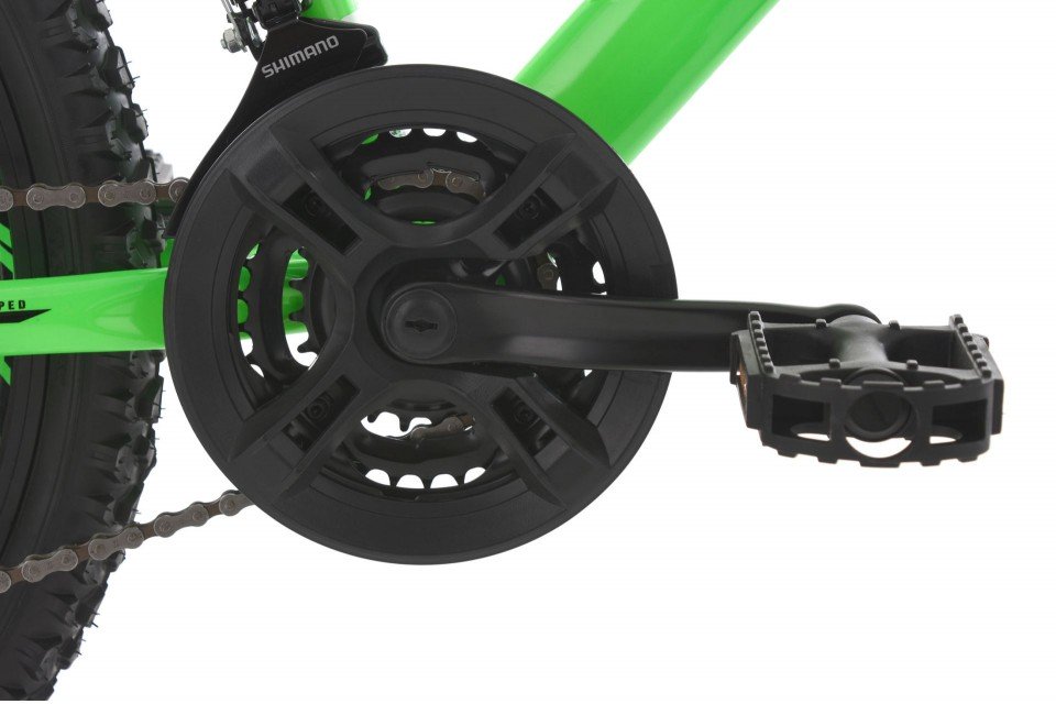 Qivelo Fully Track 24 - groen/oranje - jongens mountainbike