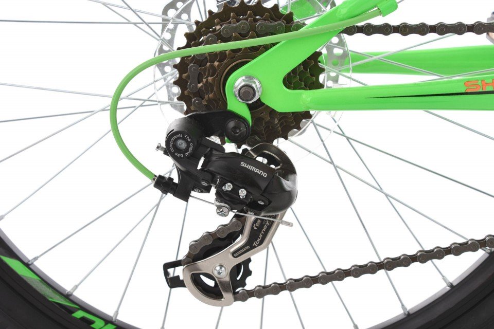 Qivelo Fully Track 24 - groen/oranje - jongens mountainbike