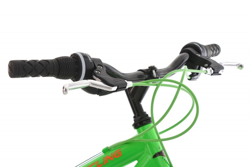 Qivelo Fully Track 24 - groen/oranje - jongens mountainbike