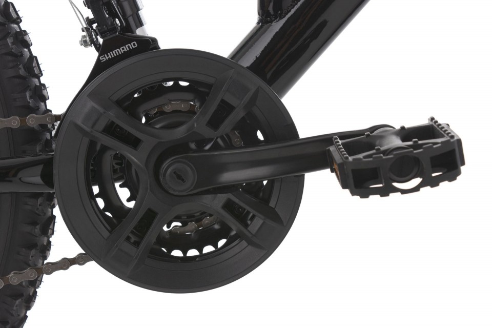 Qivelo Fully Track 24 - zwart/groen - jongens mountainbike