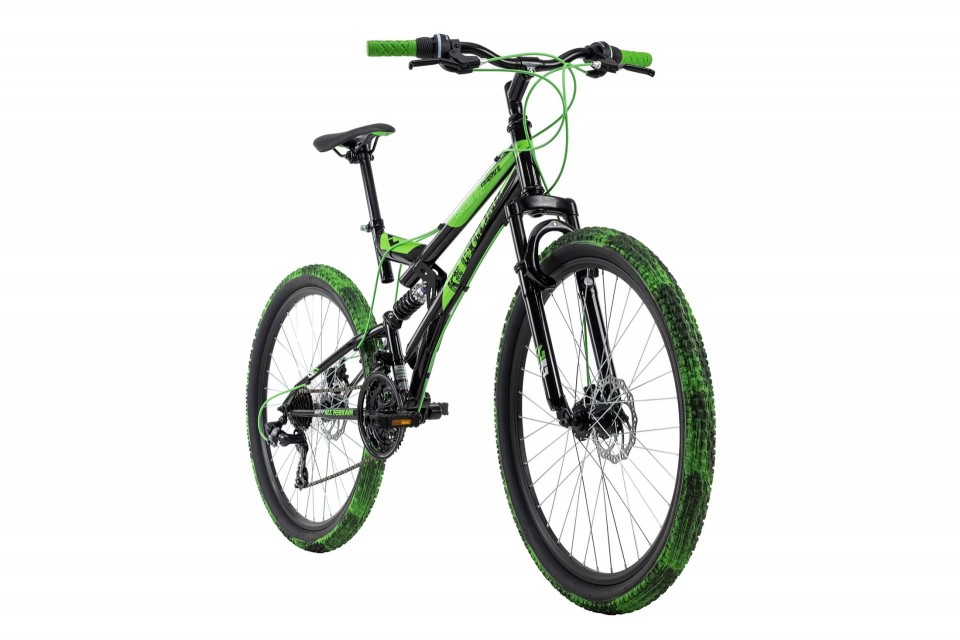 Qivelo Fully Crusher 26 - zwart - jongens mountainbike