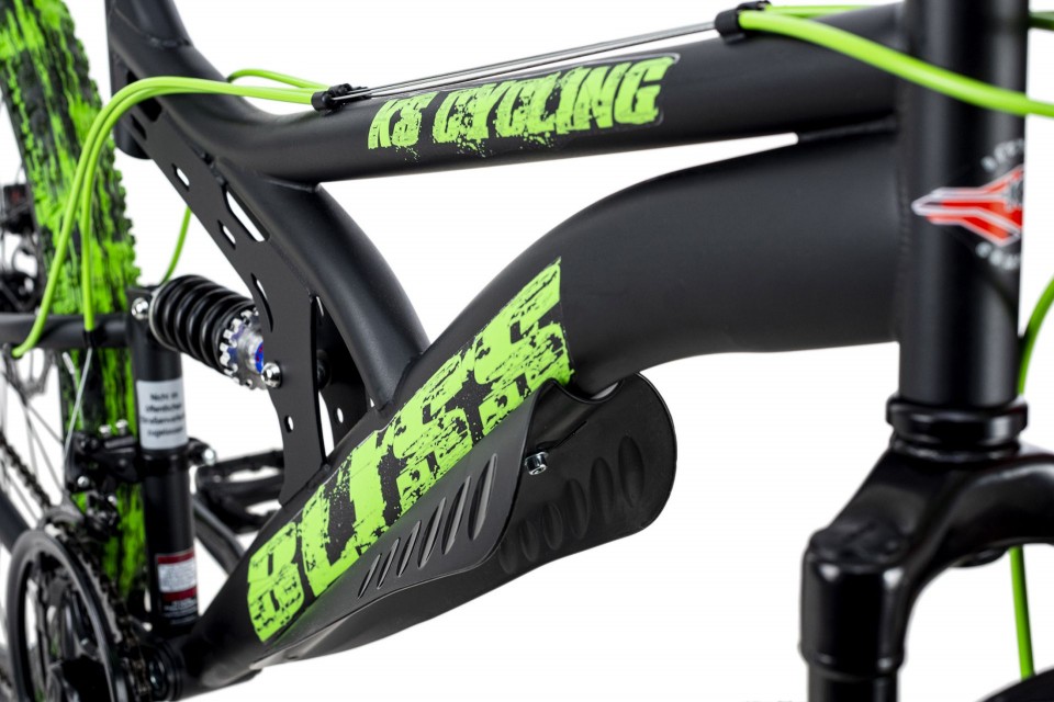 Qivelo Fully Bliss Pro 26 - zwart/groen - jongens mountainbike