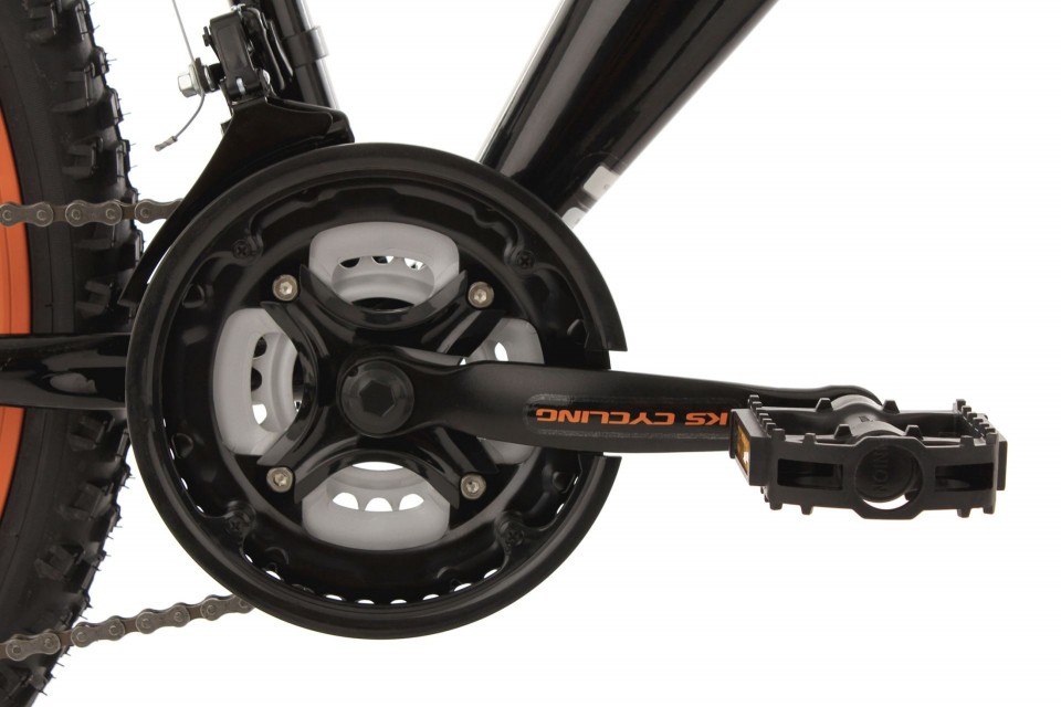 Qivelo Fully Bliss 26 - zwart/oranje - jongens mountainbike