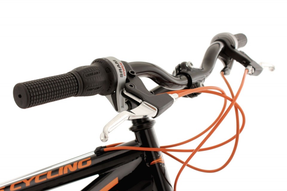 Qivelo Fully Bliss 26 - zwart/oranje - jongens mountainbike