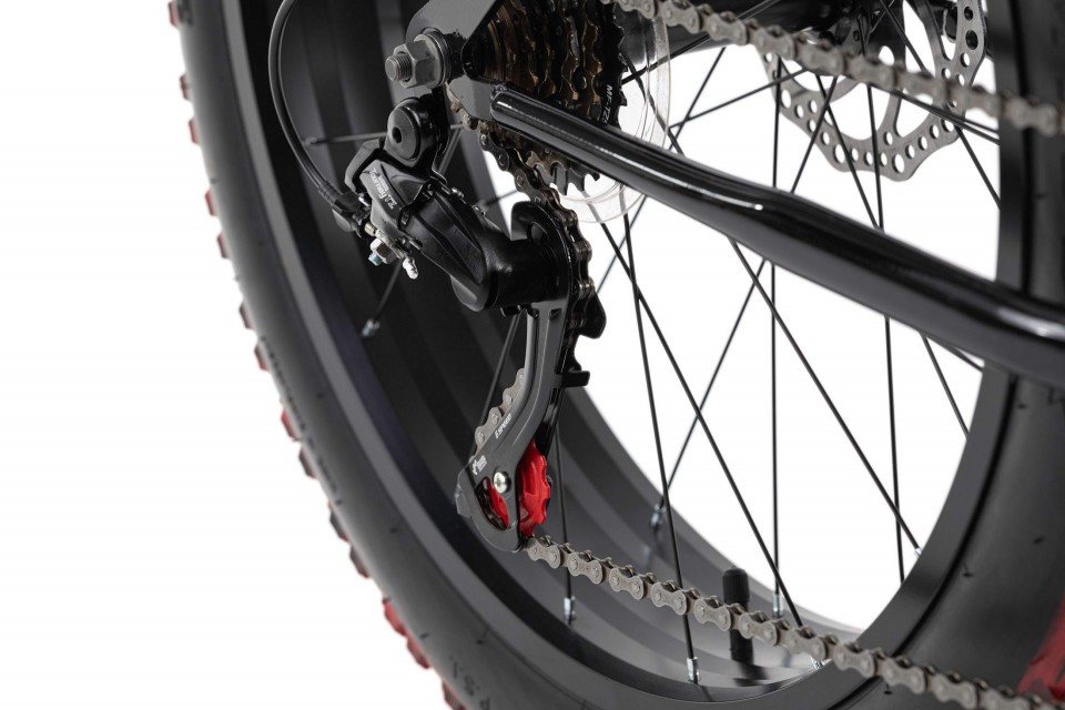 Qivelo Fat XTR 24 - zwart/rood - fatbike