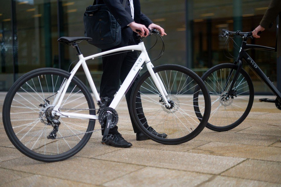 Qivelo Fitness FWD - wit - hybridefiets