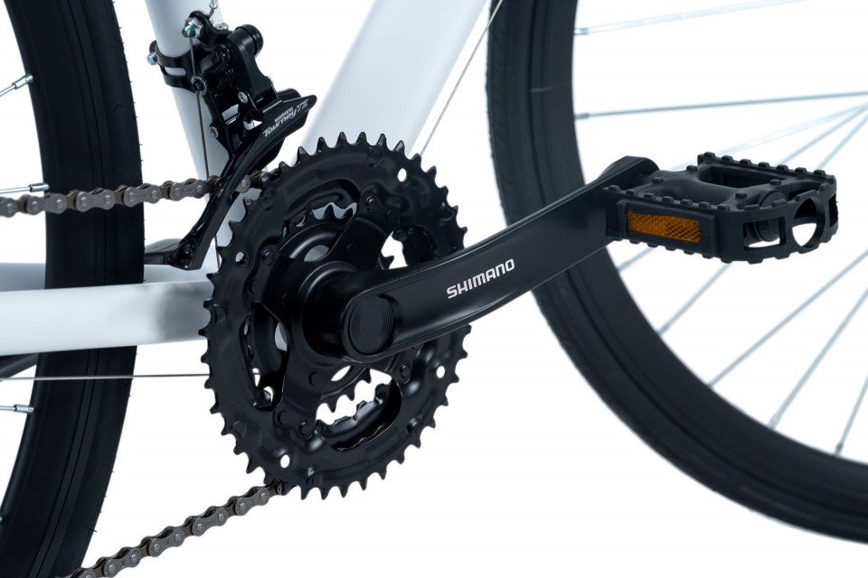 Qivelo Fitness FWD - wit - hybridefiets