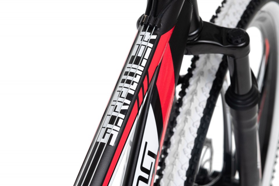 Qivelo Fully 27,5 Scrawler - zwart/rood - mountainbike