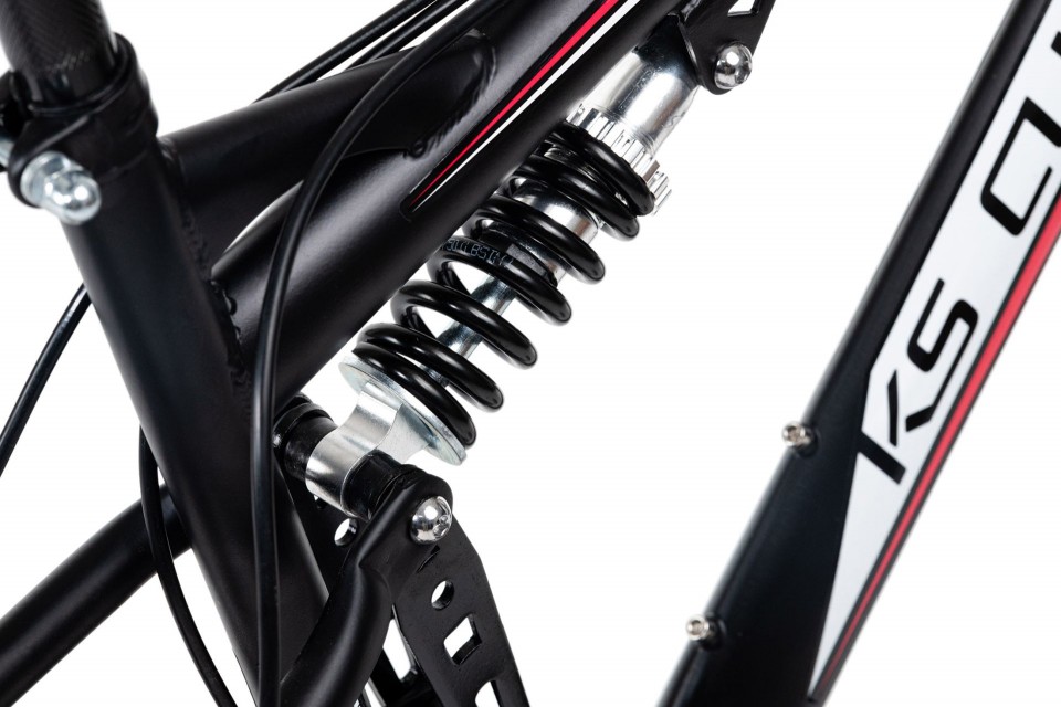 Qivelo Fully 27,5 Scrawler - zwart/rood - mountainbike