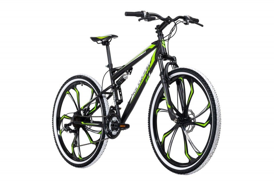 Qivelo Fully 27,5 Scrawler - zwart/groen - mountainbike