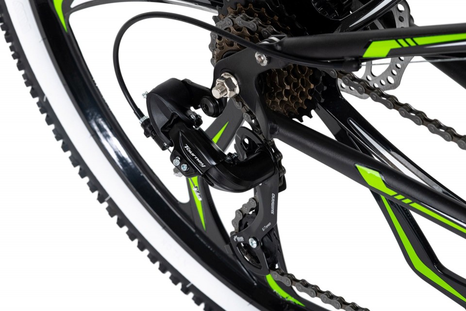 Qivelo Fully 27,5 Scrawler - zwart/groen - mountainbike