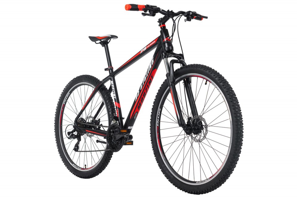 Qivelo Morzine - zwart/rood - mountainbike