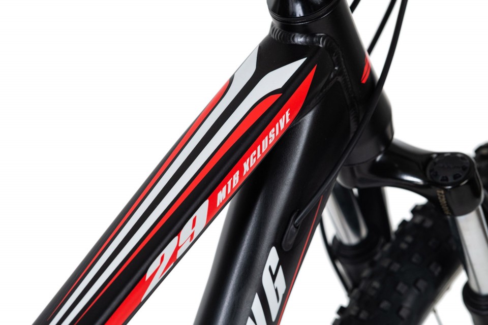 Qivelo Morzine - zwart/rood - mountainbike