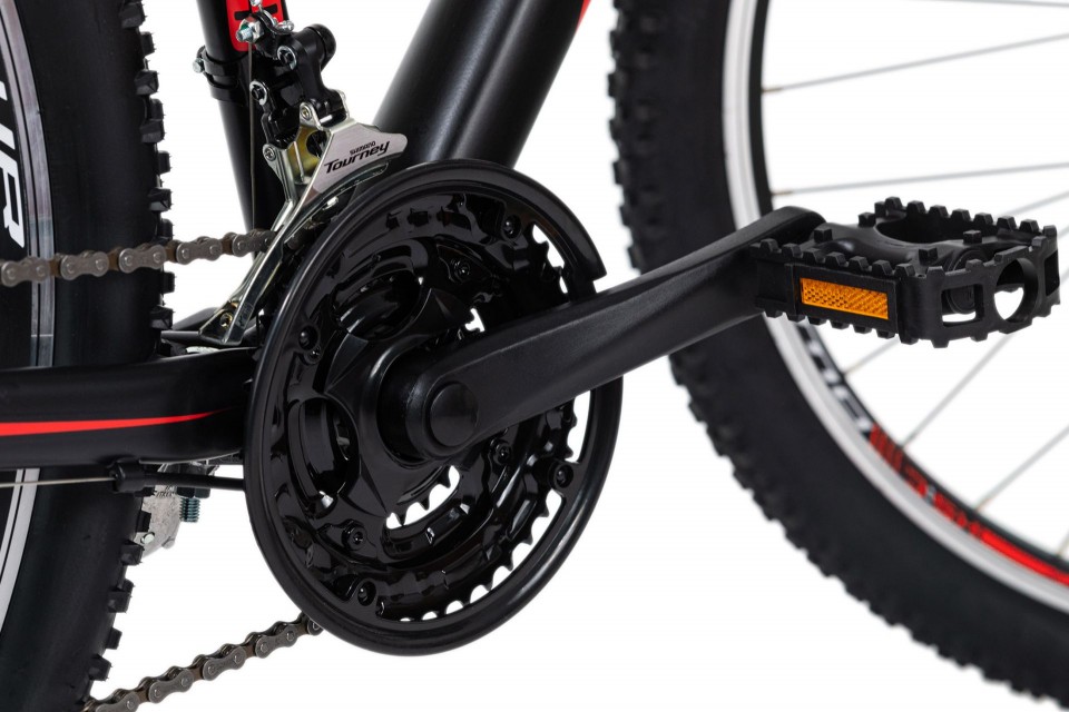 Qivelo Morzine - zwart/rood - mountainbike