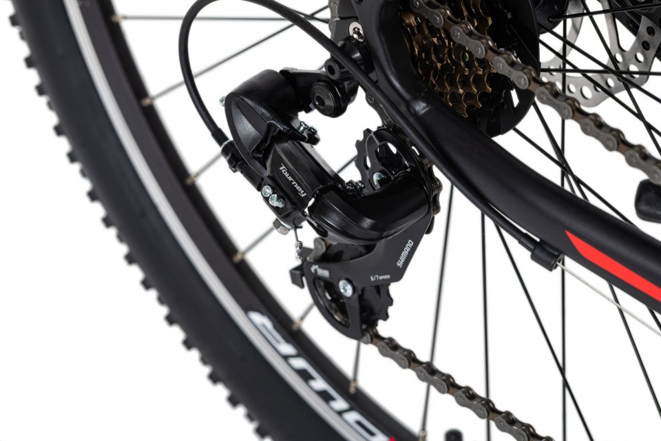 Qivelo Morzine - zwart/rood - mountainbike