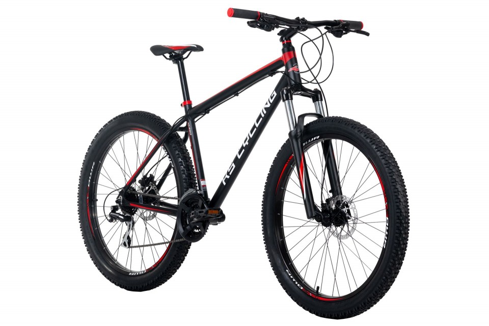 Qivelo Xceed 27,5 Plus - zwart/rood - mountainbike