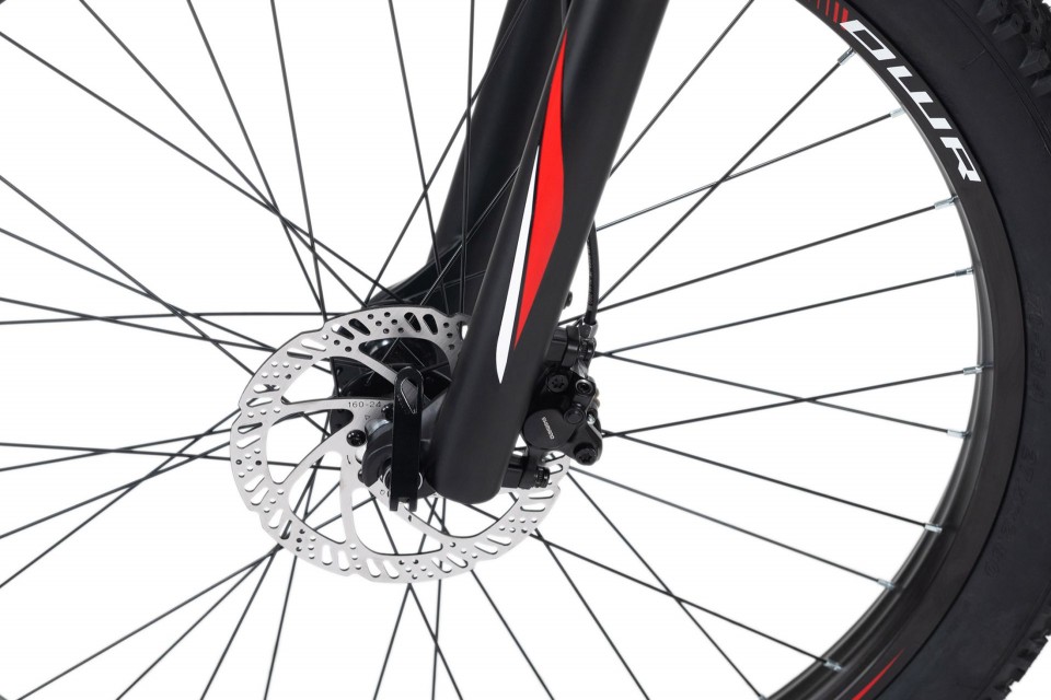 Qivelo Xceed 27,5 Plus - zwart/rood - mountainbike