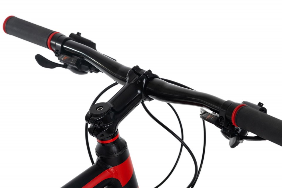 Qivelo Xceed 27,5 Plus - zwart/rood - mountainbike