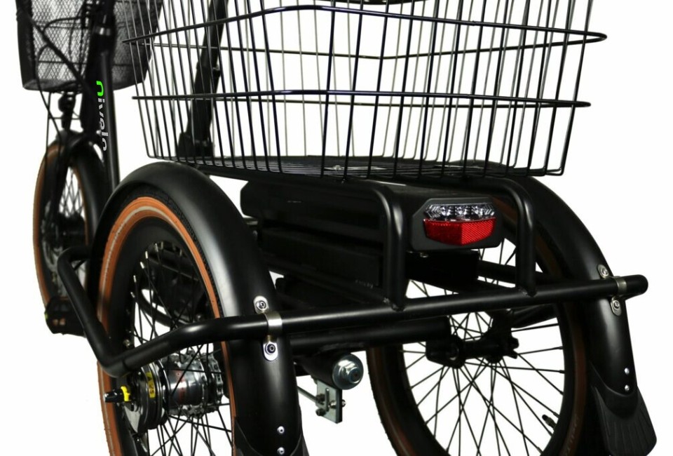 Van Rixtel Swing Compact Fold - zwart/bruin - elektrische driewieler