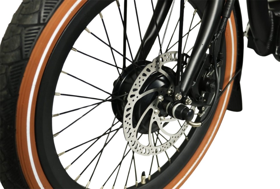 Van Rixtel Swing Compact Fold - zwart/bruin - elektrische driewieler