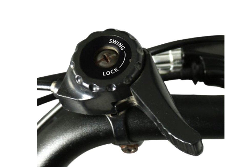 Van Rixtel Swing Compact Fold - zwart/bruin - elektrische driewieler