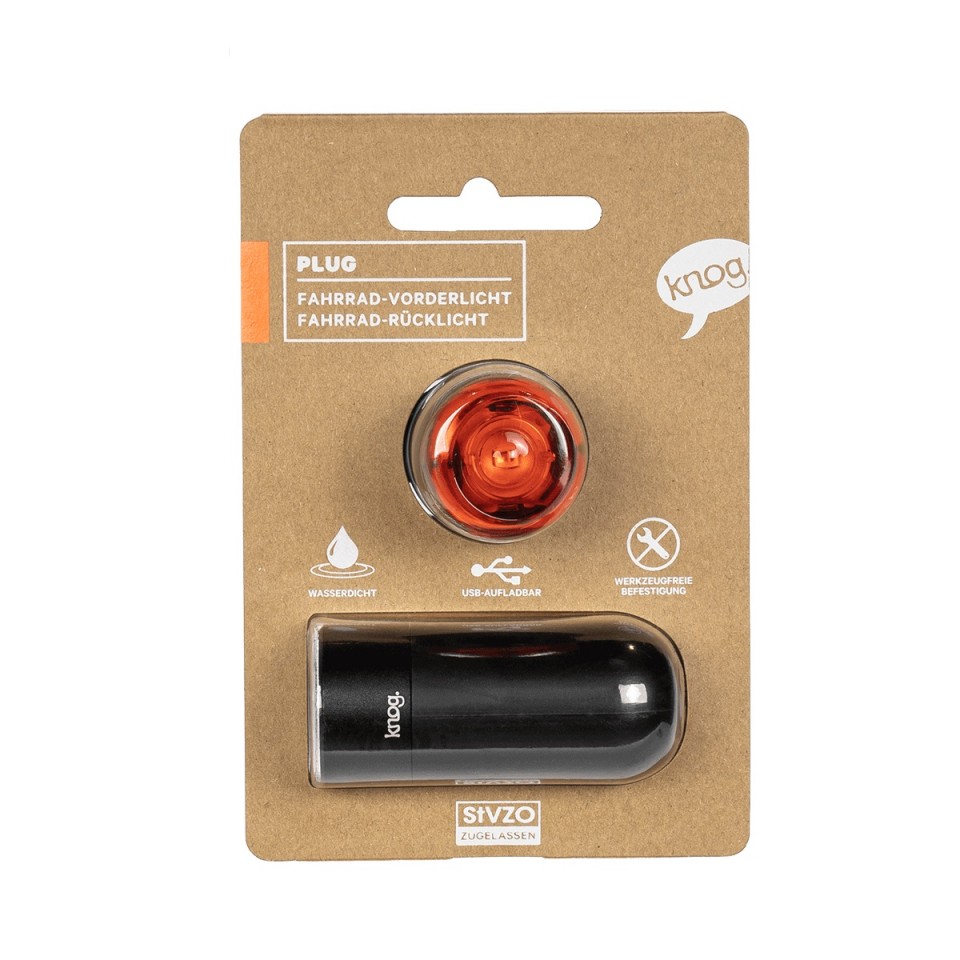 Knog voor en achterlicht - Black (250/10 Lumen) (61-3-e)