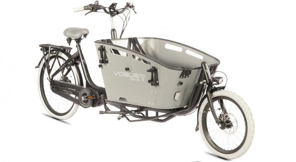 Vogue Carry 2 - Ananda M81 - 540Wh - elektrische bakfiets - mat zwart/grijs