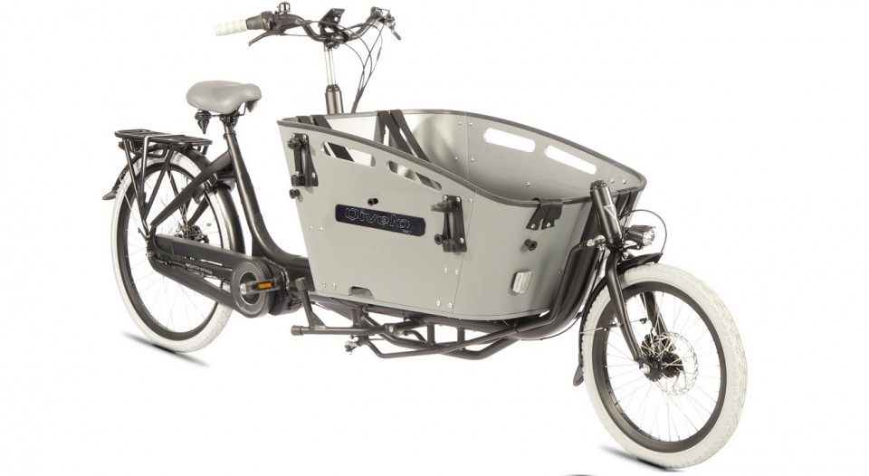Qivelo Curve 2 540Wh - elektrische bakfiets - mat zwart/grijs
