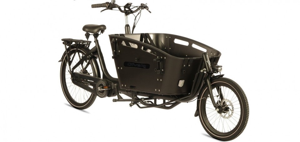 Qivelo Curve 2 540Wh - elektrische bakfiets - zwart/zwart