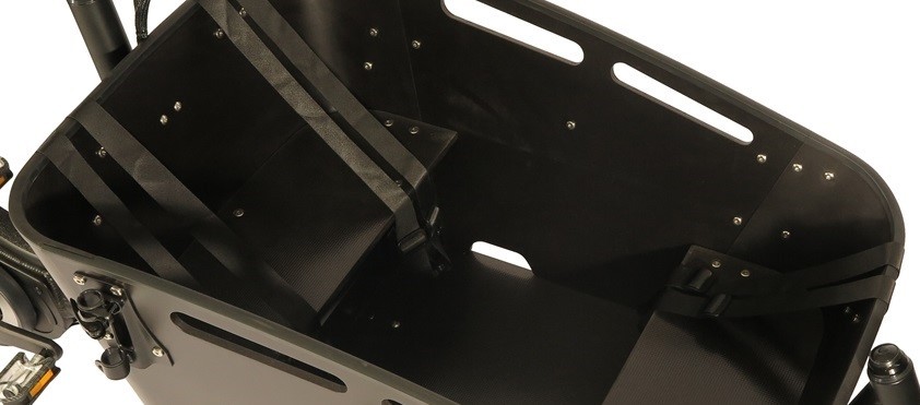 Qivelo Curve 2 540Wh - elektrische bakfiets - zwart/zwart