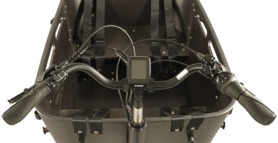 Qivelo Curve 2 540Wh - elektrische bakfiets - zwart/zwart