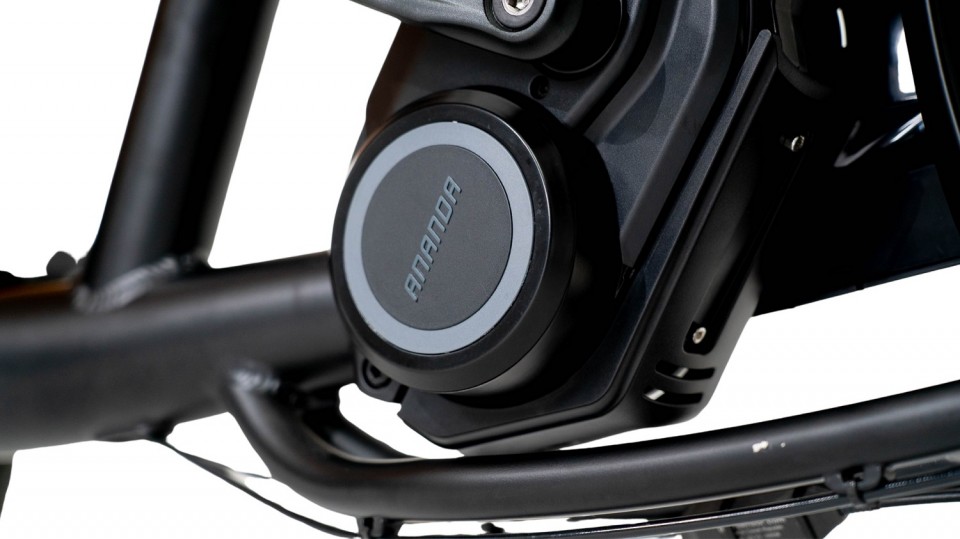 Qivelo Force elektrische driewieler bakfiets - mat zwart/bruin