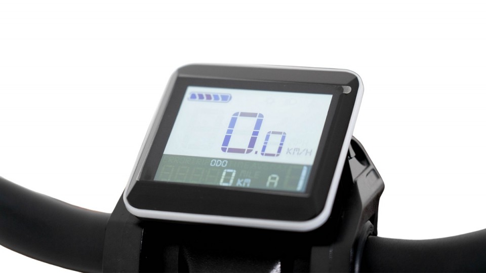 Qivelo Force elektrische driewieler bakfiets - mat zwart/bruin