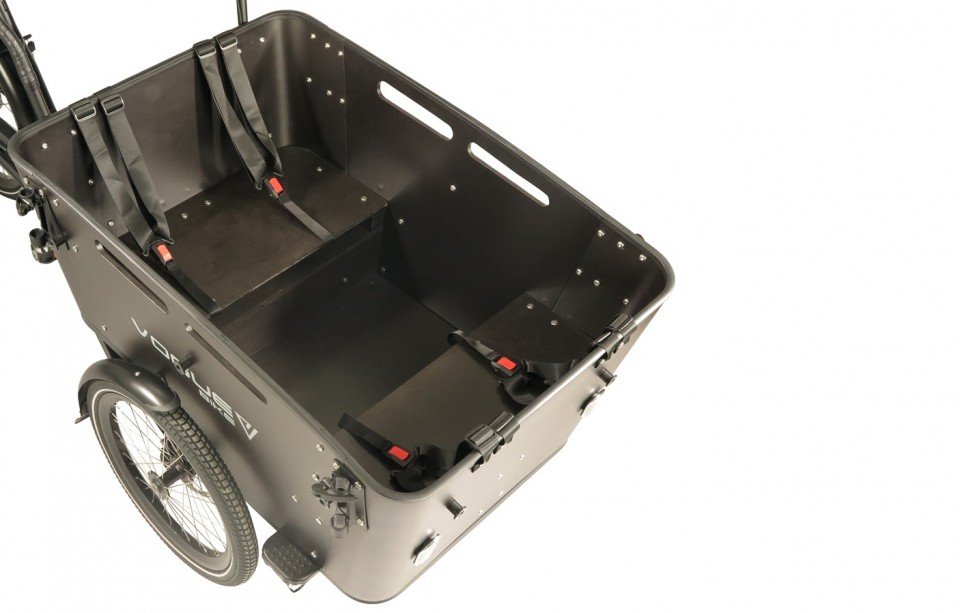 Vogue Carry 3 540Wh - elektrische bakfiets - zwart/zwart