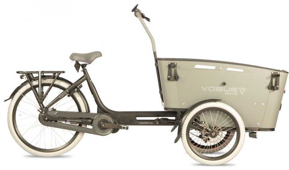 Vogue Carry 3 - Ananda M81 - 540Wh - elektrische bakfiets - zwart/grijs