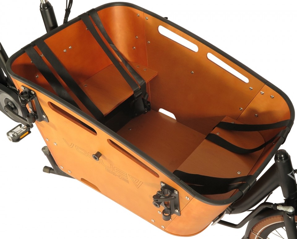 Vogue Carry 2 540Wh - elektrische bakfiets - zwart/bruin