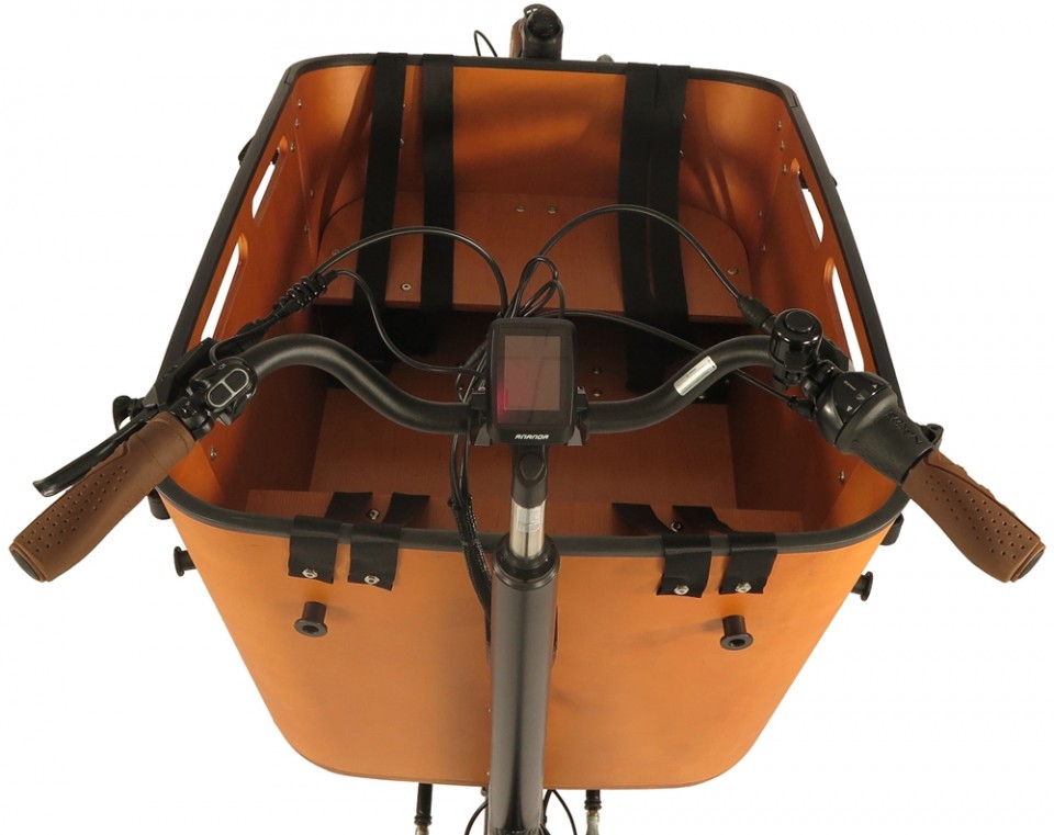 Vogue Carry 2 540Wh - elektrische bakfiets - zwart/bruin