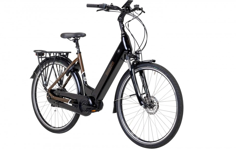 Breezer Powertrip EVO 3.1+ LS zwart/brons - elektrische damesfiets