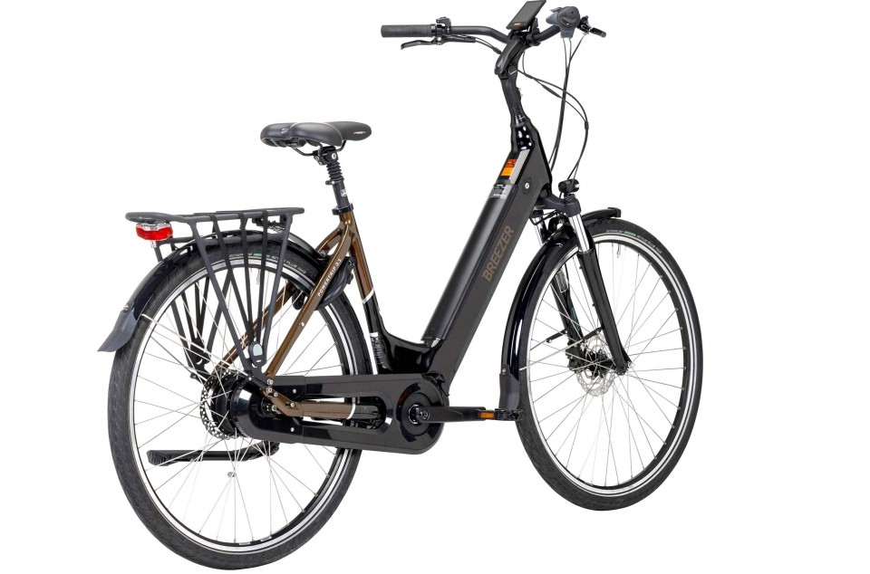 Breezer Powertrip EVO 3.1+ LS zwart/brons - elektrische damesfiets