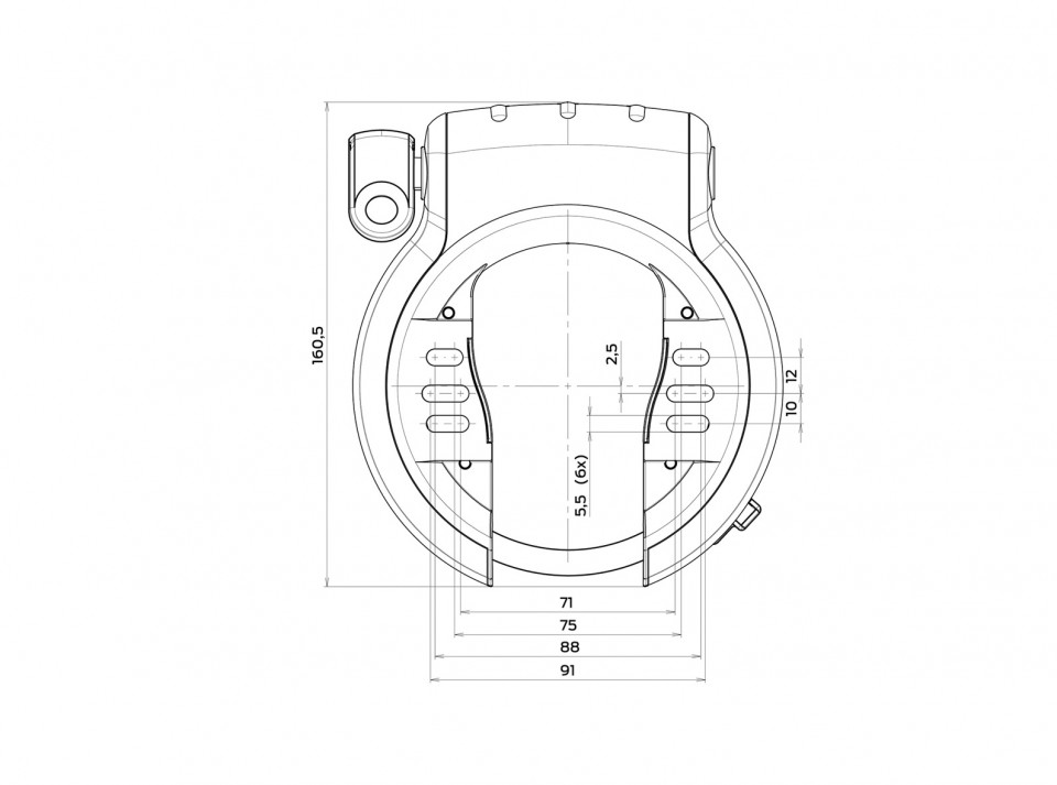 Axa Defender Limited ART**2 ringslot met insteekgat (93-3-c)