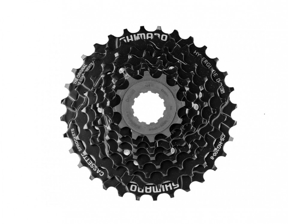 Cassette Shimano CS-HG200 TX 8V 12-32T Zwart (94-3-f)