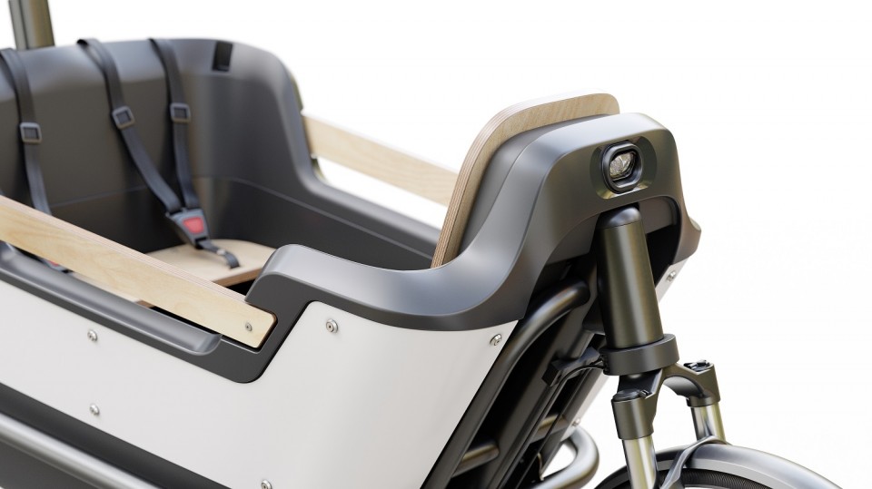 Royal Cargo Bike 2W Premium Plus - elektrische tweewieler bakfiets - Wit