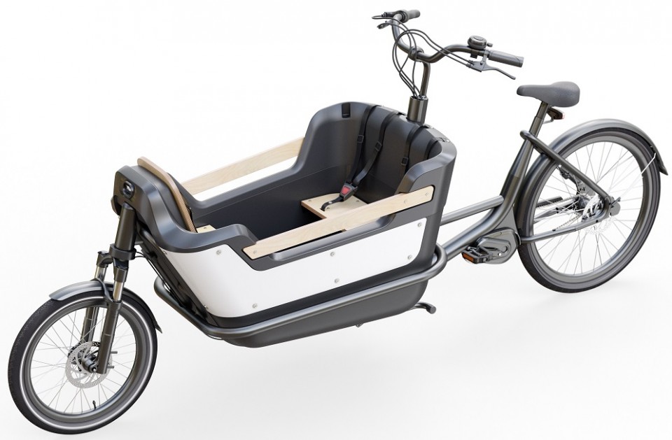 Royal Cargo Bike 2W Premium - elektrische tweewieler bakfiets - Wit