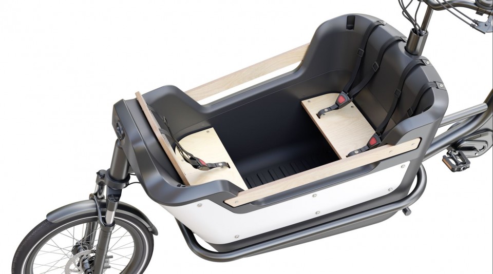 Royal Cargo Bike 2W Premium - elektrische tweewieler bakfiets - Wit
