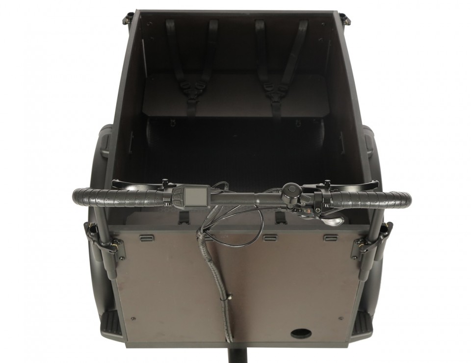 Vogue Journey S - elektrische bakfiets - mat zwart/zwart